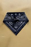 Western Bandana Triangle Silk Neckerchief Navy